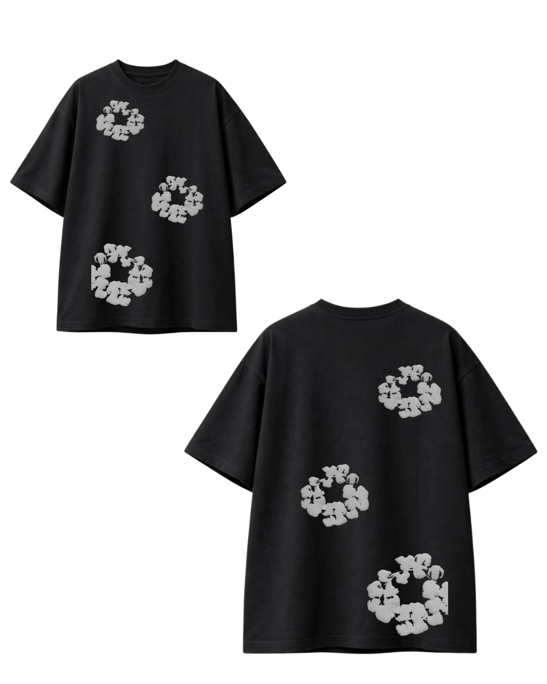 T-Shirt isdenz overzise “Monogram Shadow”