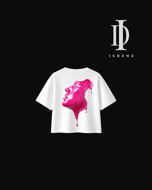 T- SHIRT BOXY FIT PINK MELT FACE