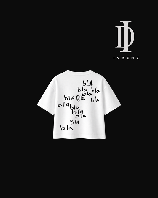 T- SHIRT BOXY FIT "BLA BLA BLA"