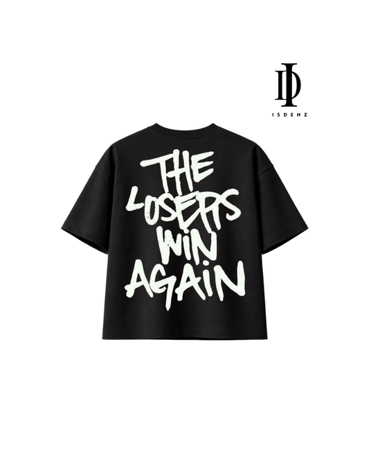 Playera Boxy Fit ISDENZ – The Losers Win Again