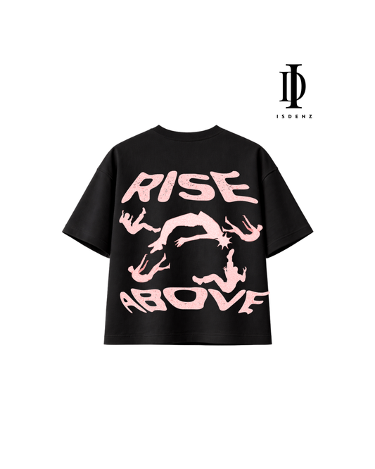 Playera Boxy Fit ISDENZ – Rise Above