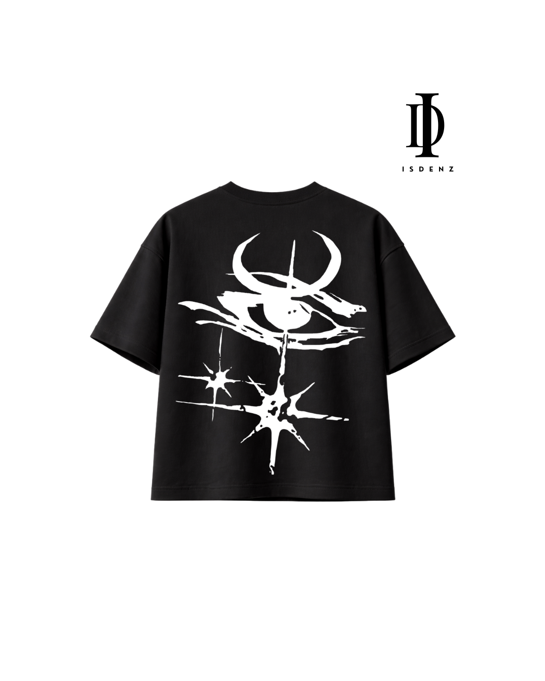 Playera Boxy Fit ISDENZ – Abstract Horns