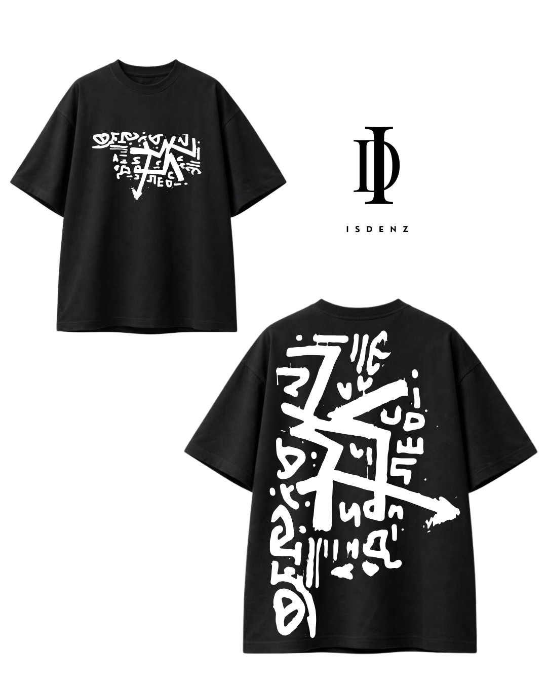Playera Isdenz Oversize “Back Graffiti”